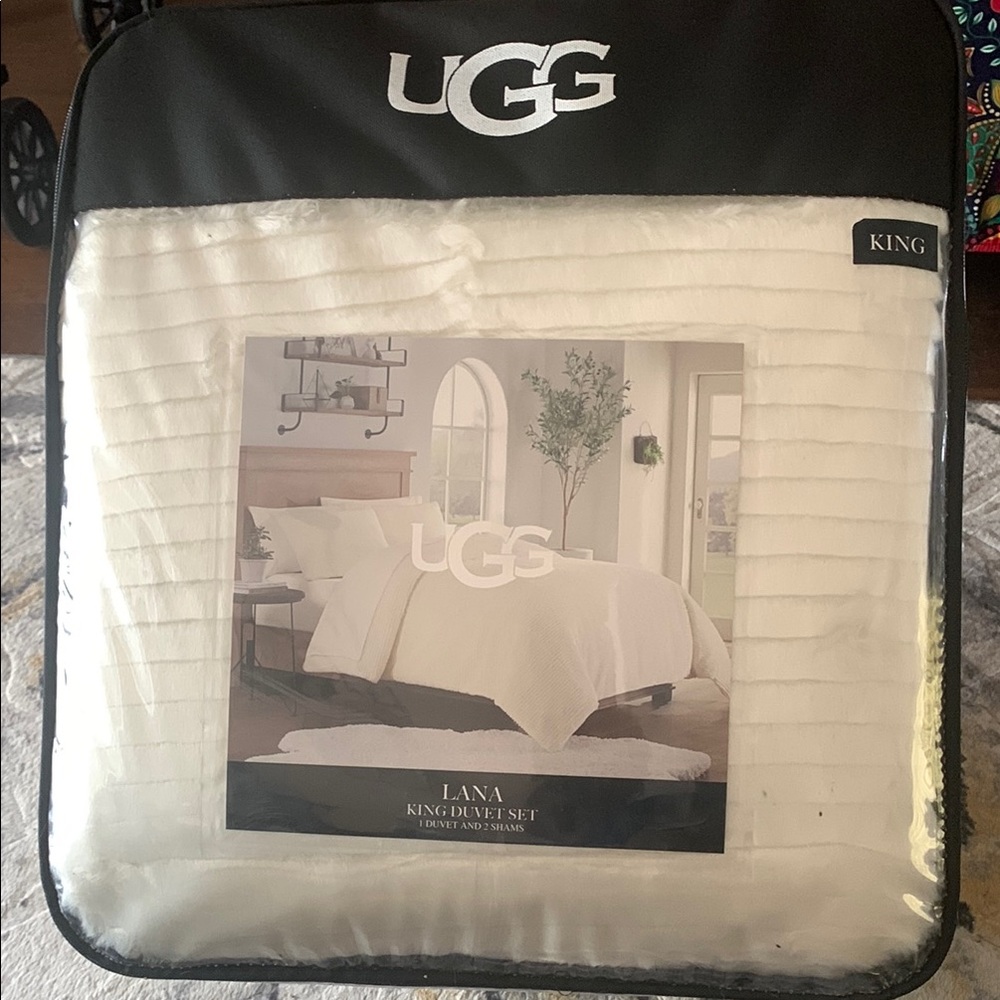 UGG Lana King Duvet Cover Set - Cream